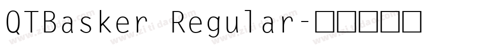 QTBasker Regular字体转换